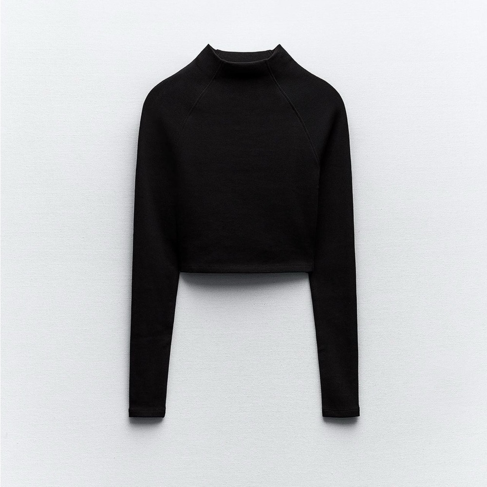 NWT Zara Long Raglan Sleeve Top